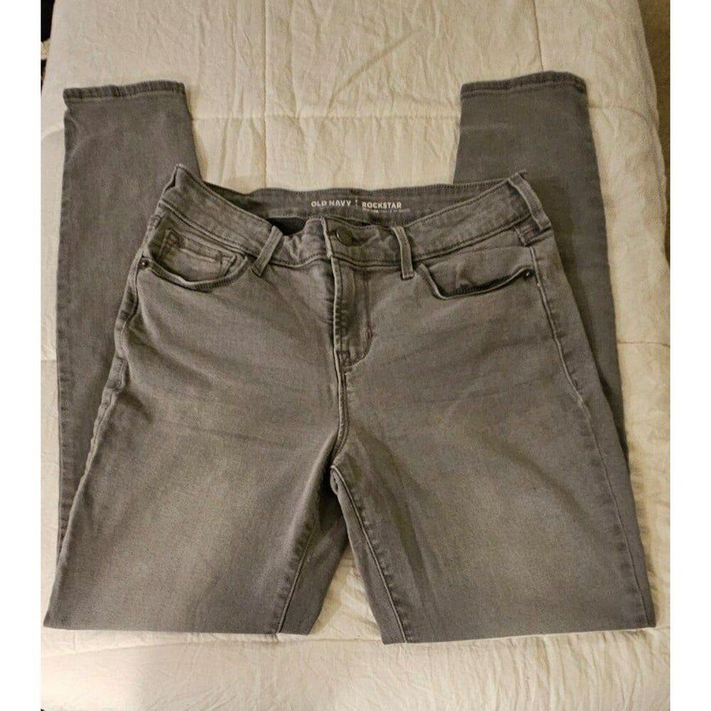 Old Navy Mid Rise Rockstar Skinny Jeans Womens 6 Regular